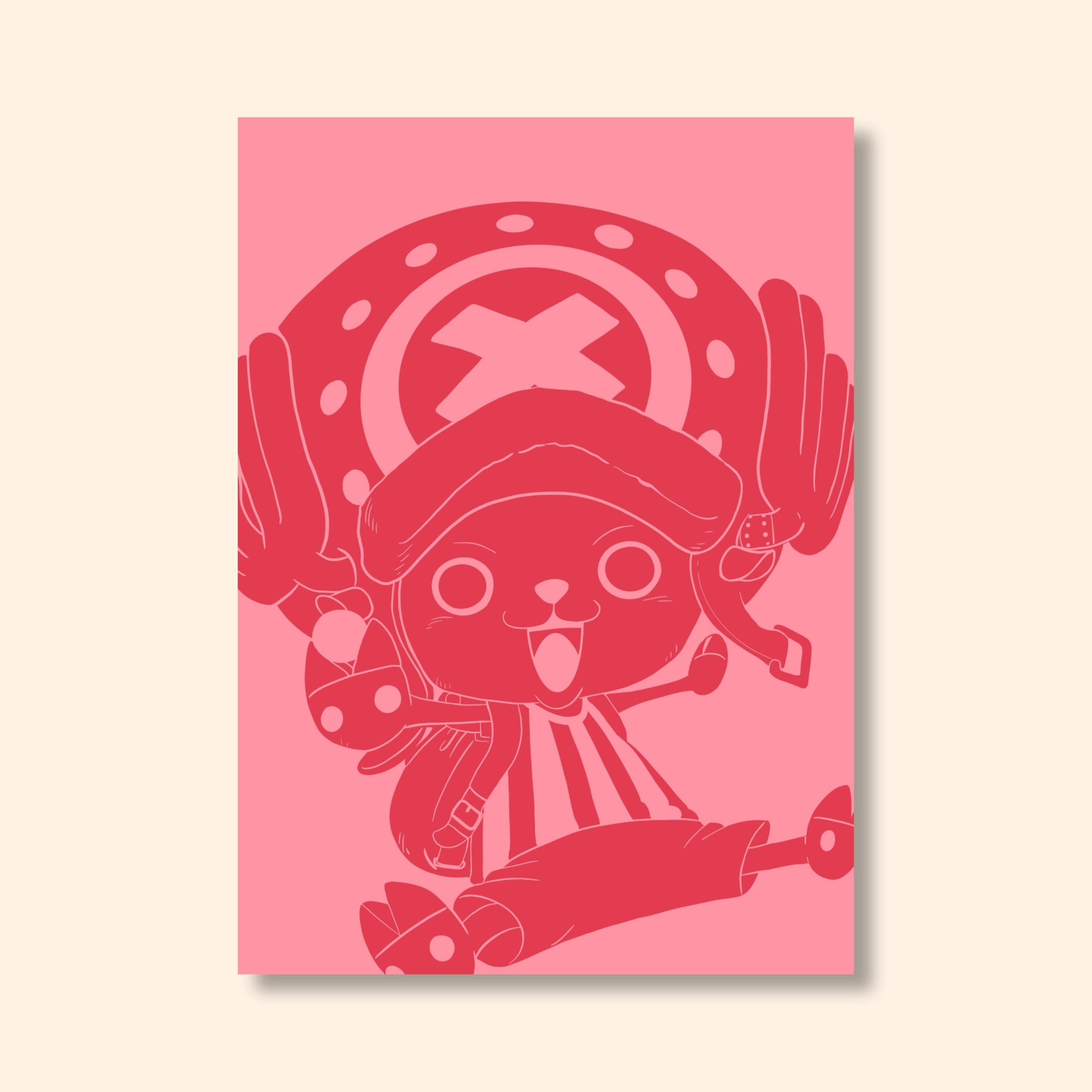Affiche colorée Chopper