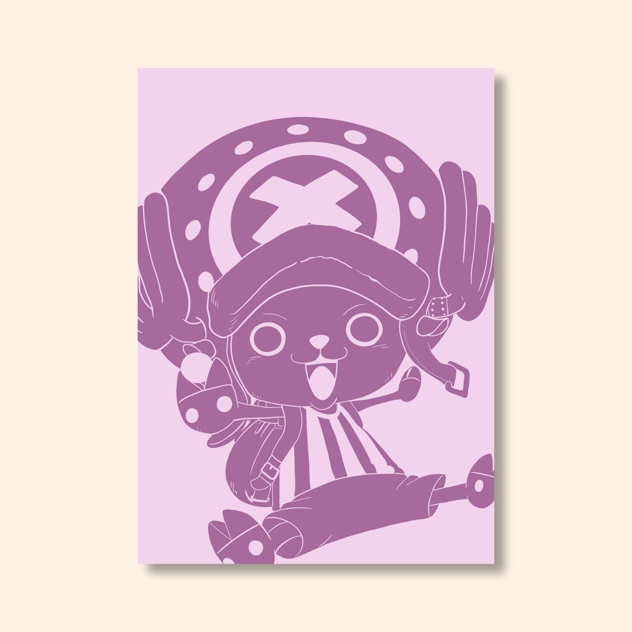 Affiche colorée Chopper
