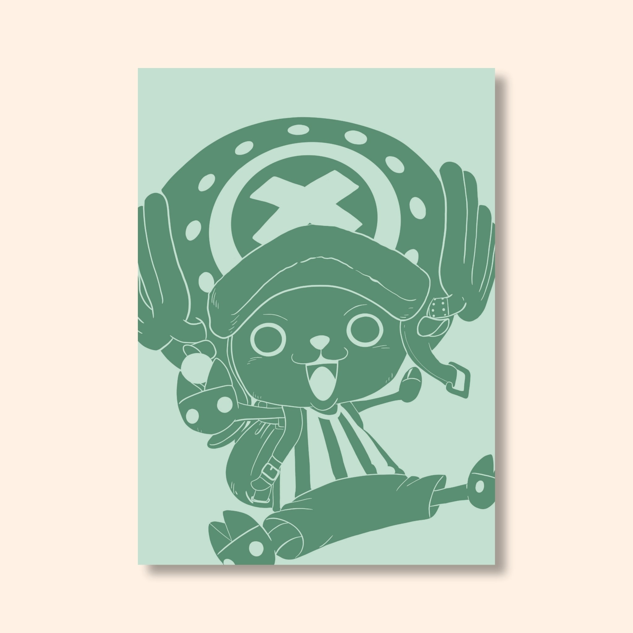 Affiche colorée Chopper