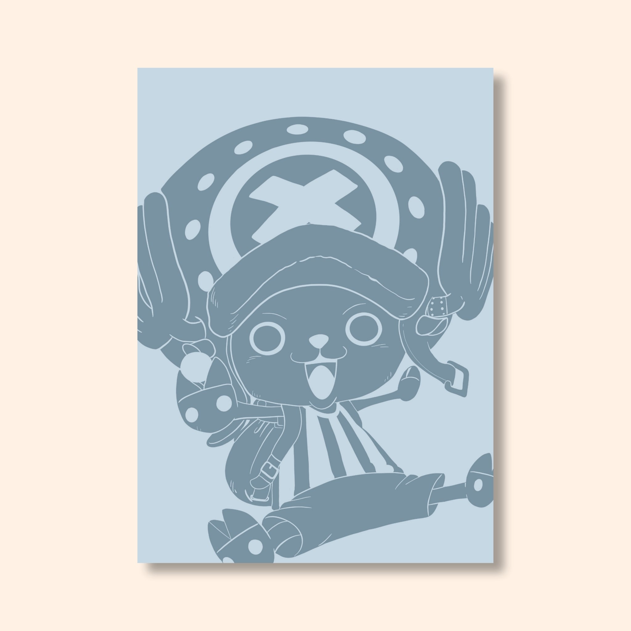 Affiche colorée Chopper