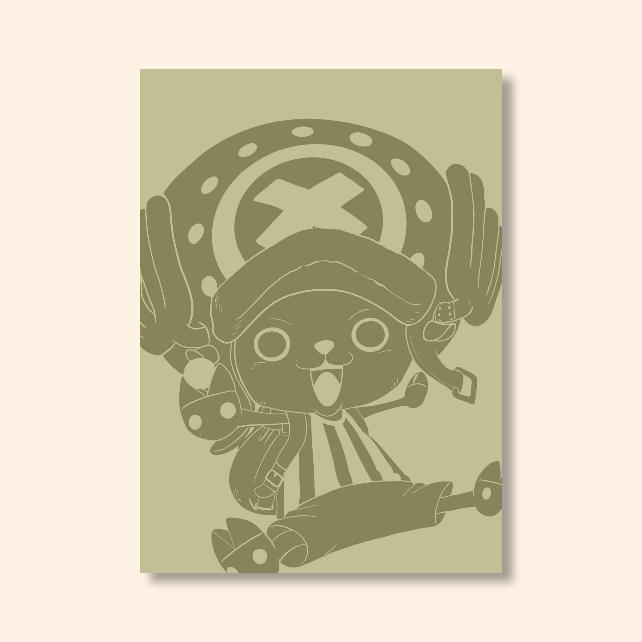 Affiche colorée Chopper
