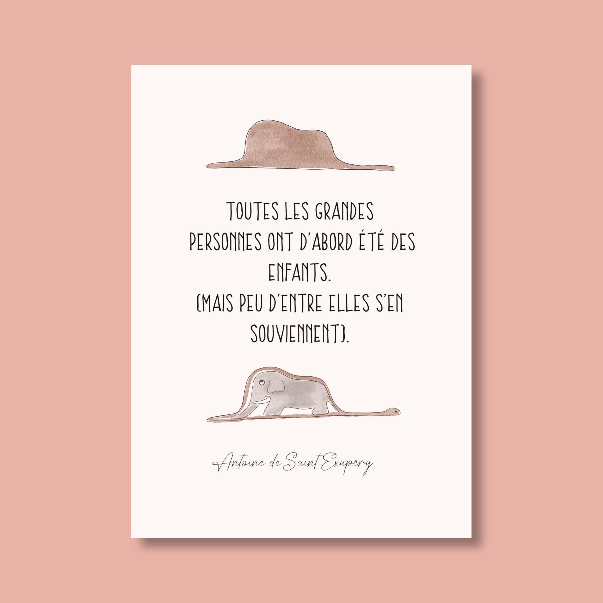 Affiche citation Le petit prince