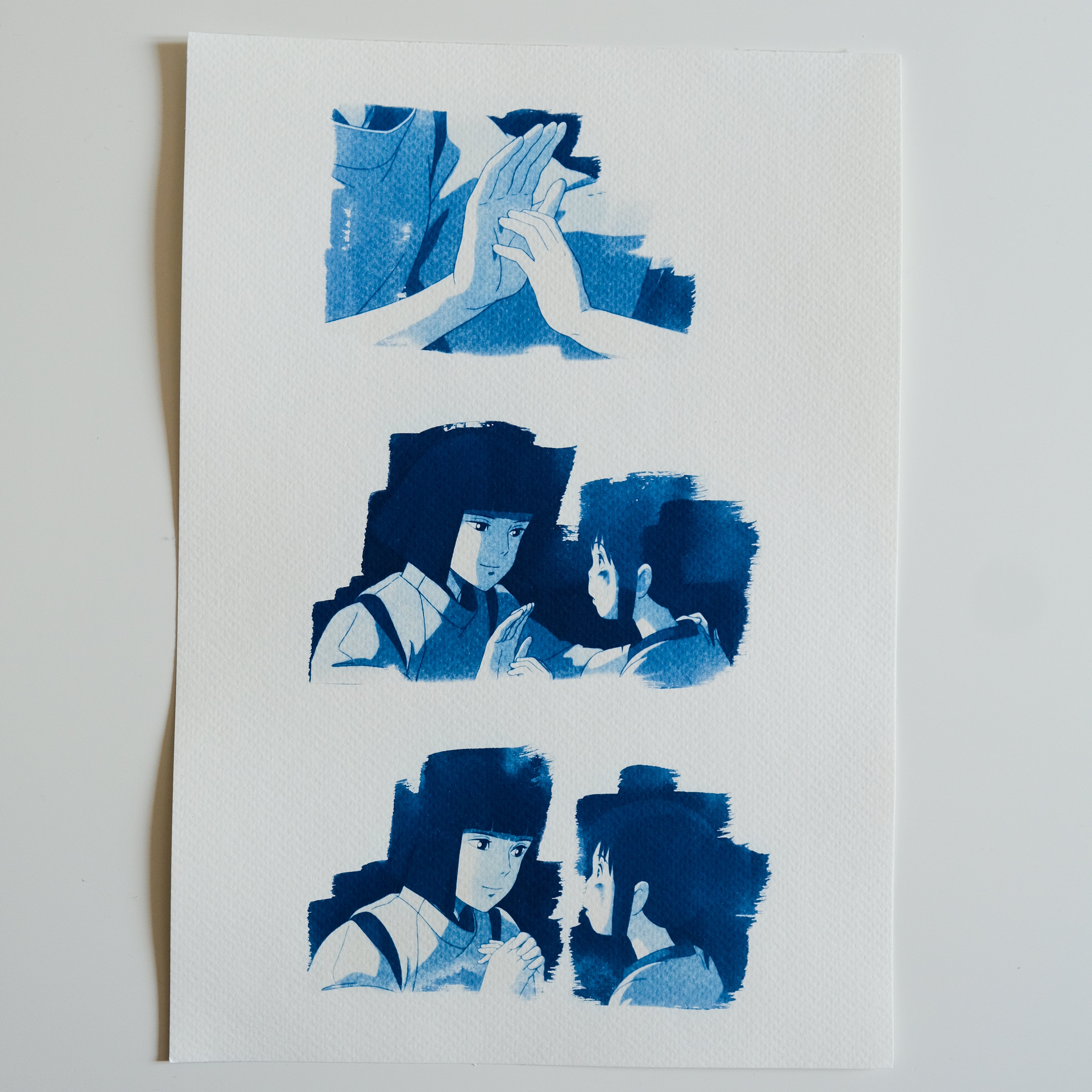 Cyanotype Le voyage de Chihiro