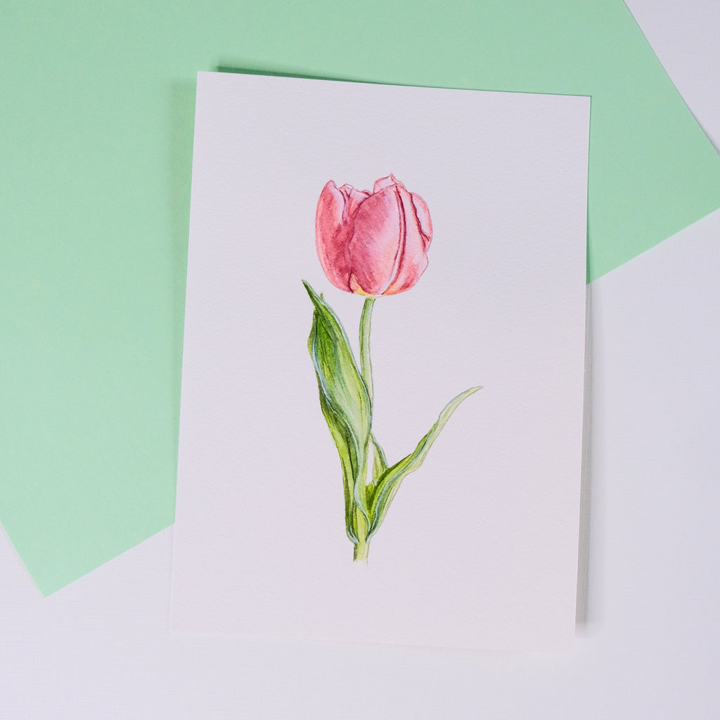 Aquarelle tulipe