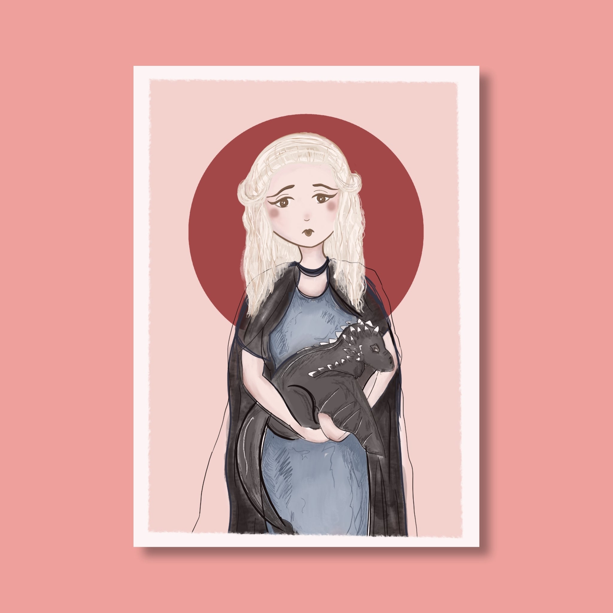Affiche Daenerys et son dragon