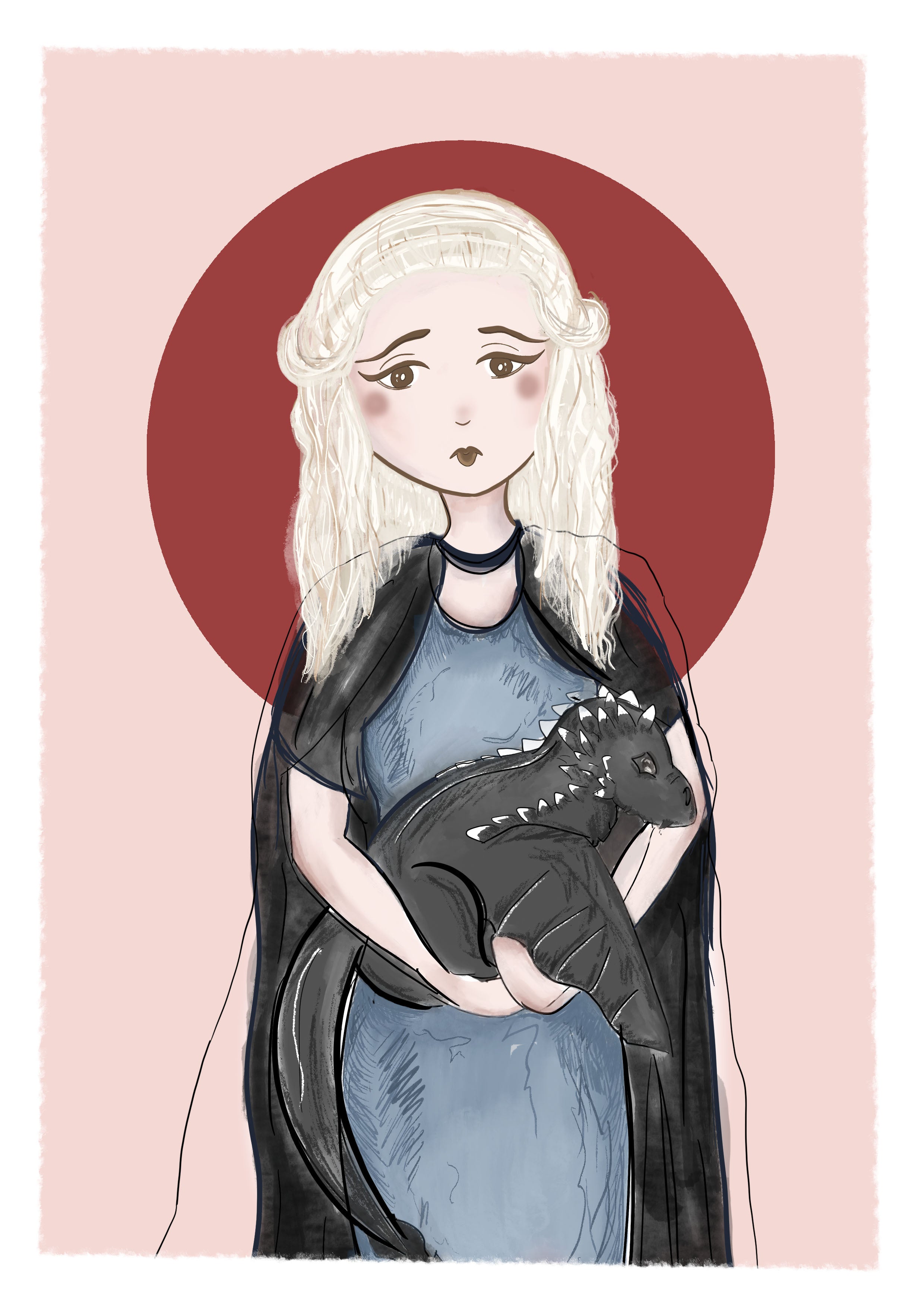 Affiche Daenerys et son dragon