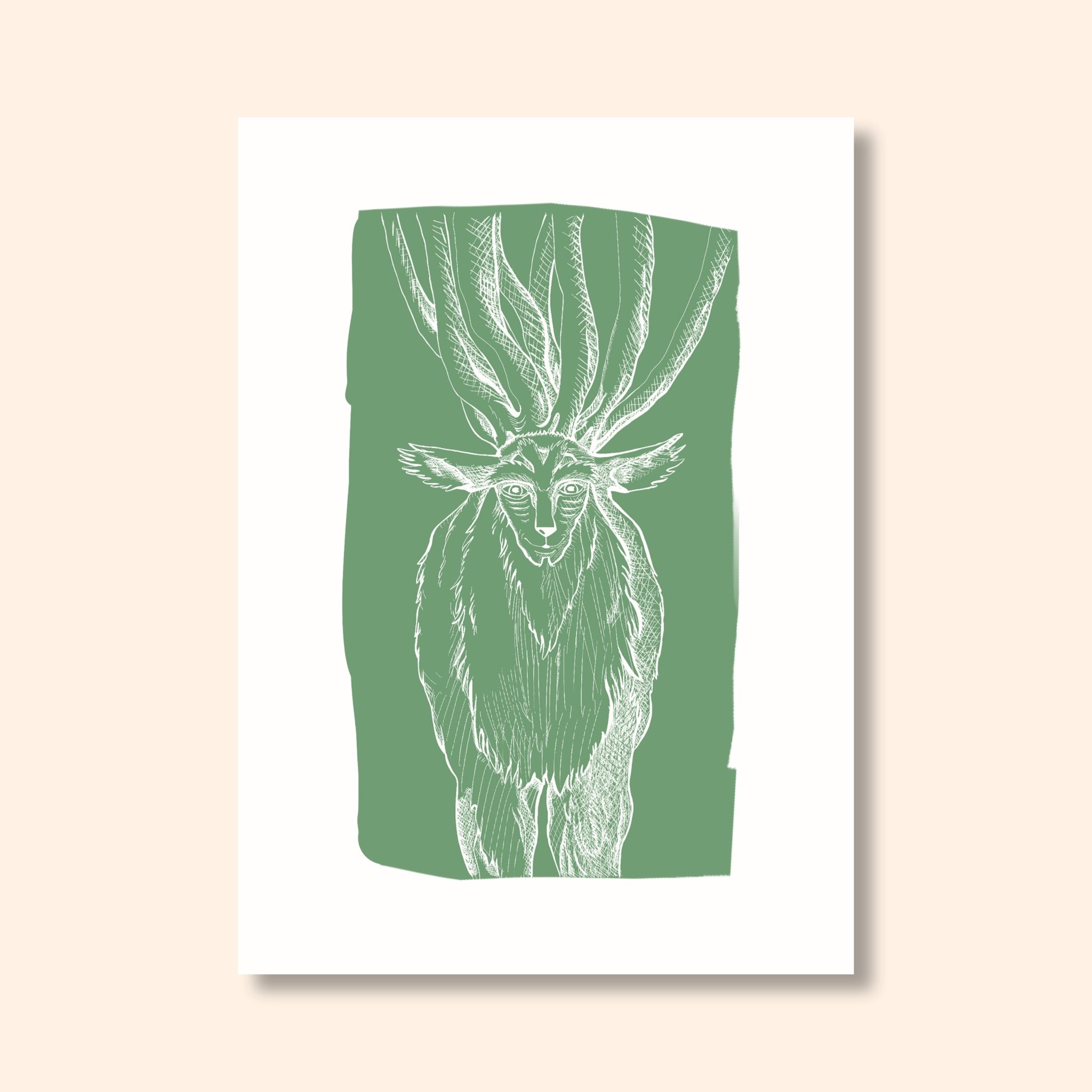 Affiche dieu de la forêt