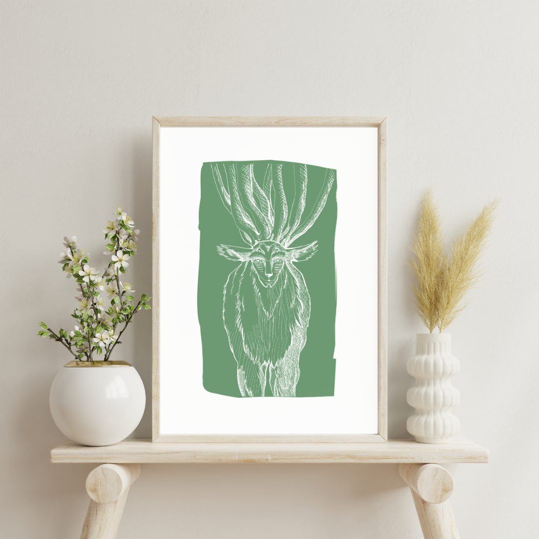 Affiche dieu de la forêt