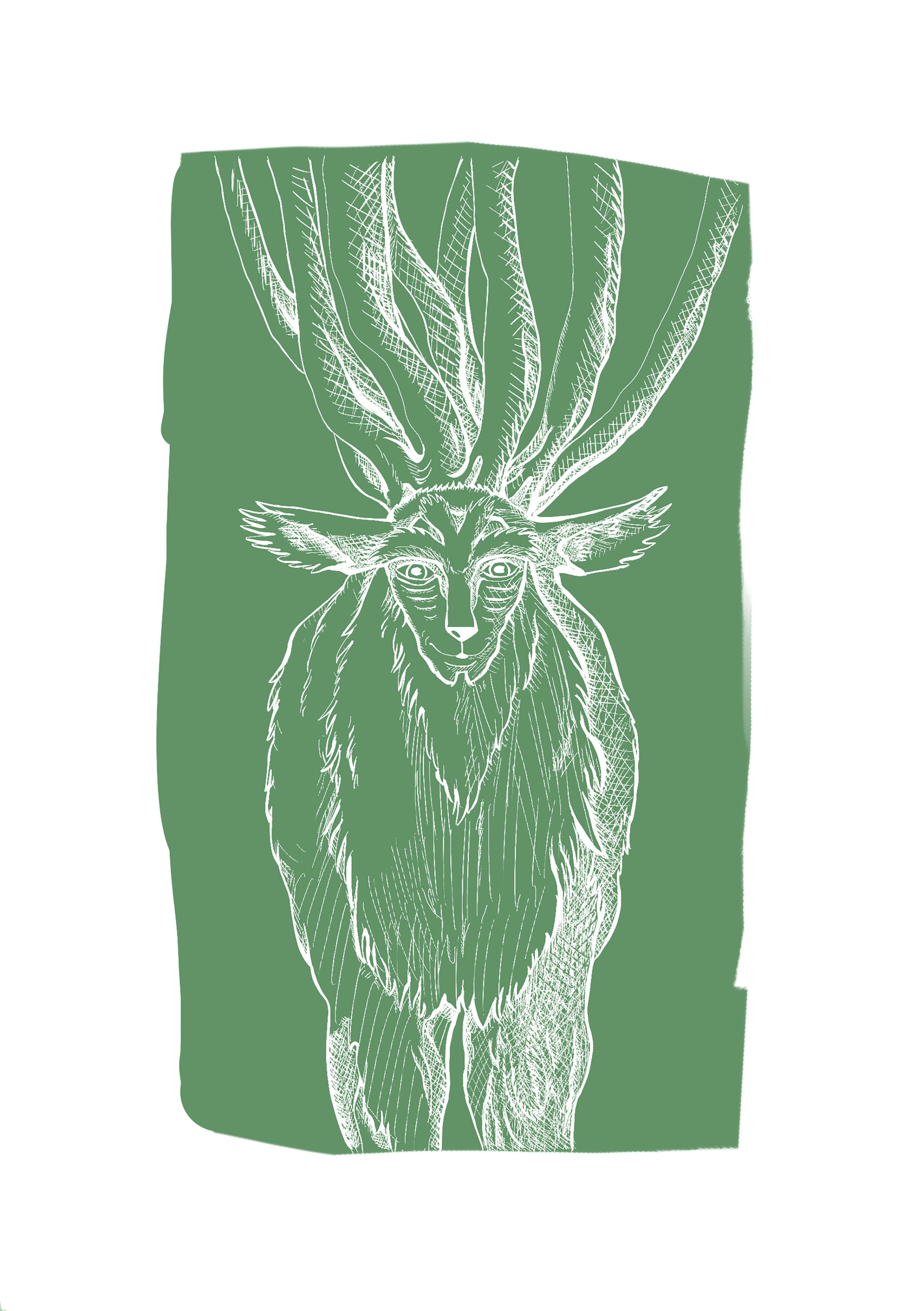Affiche dieu de la forêt