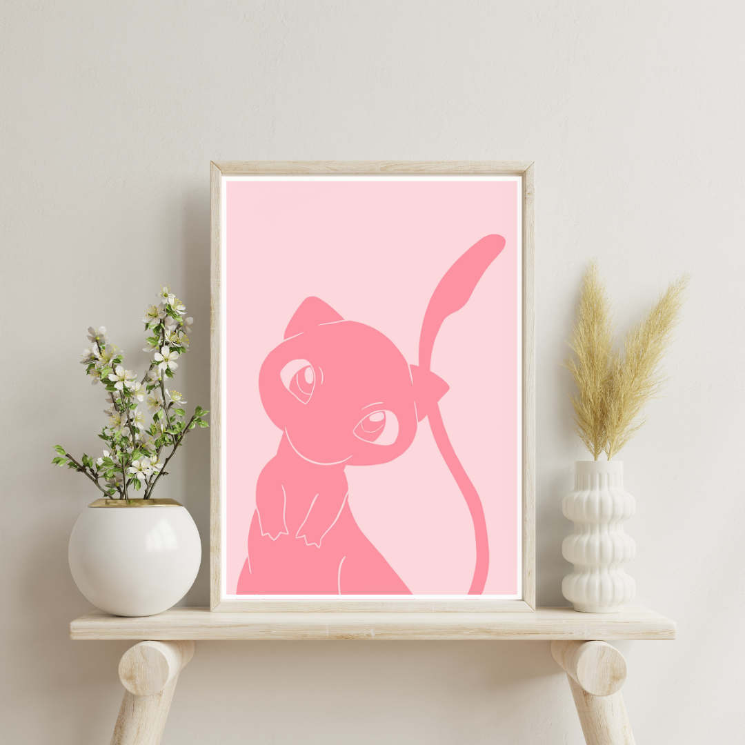 Affiche colorée Mew