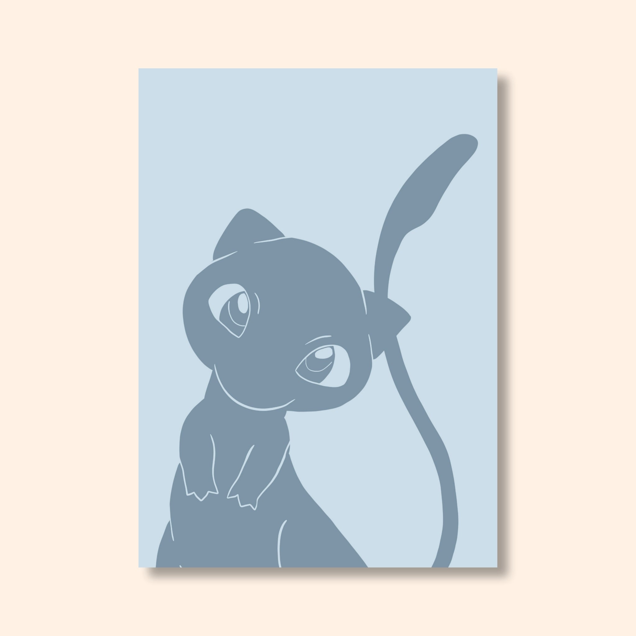 Affiche colorée Mew