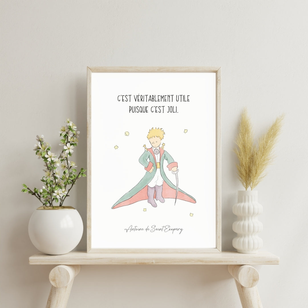 Affiche citation Le petit prince