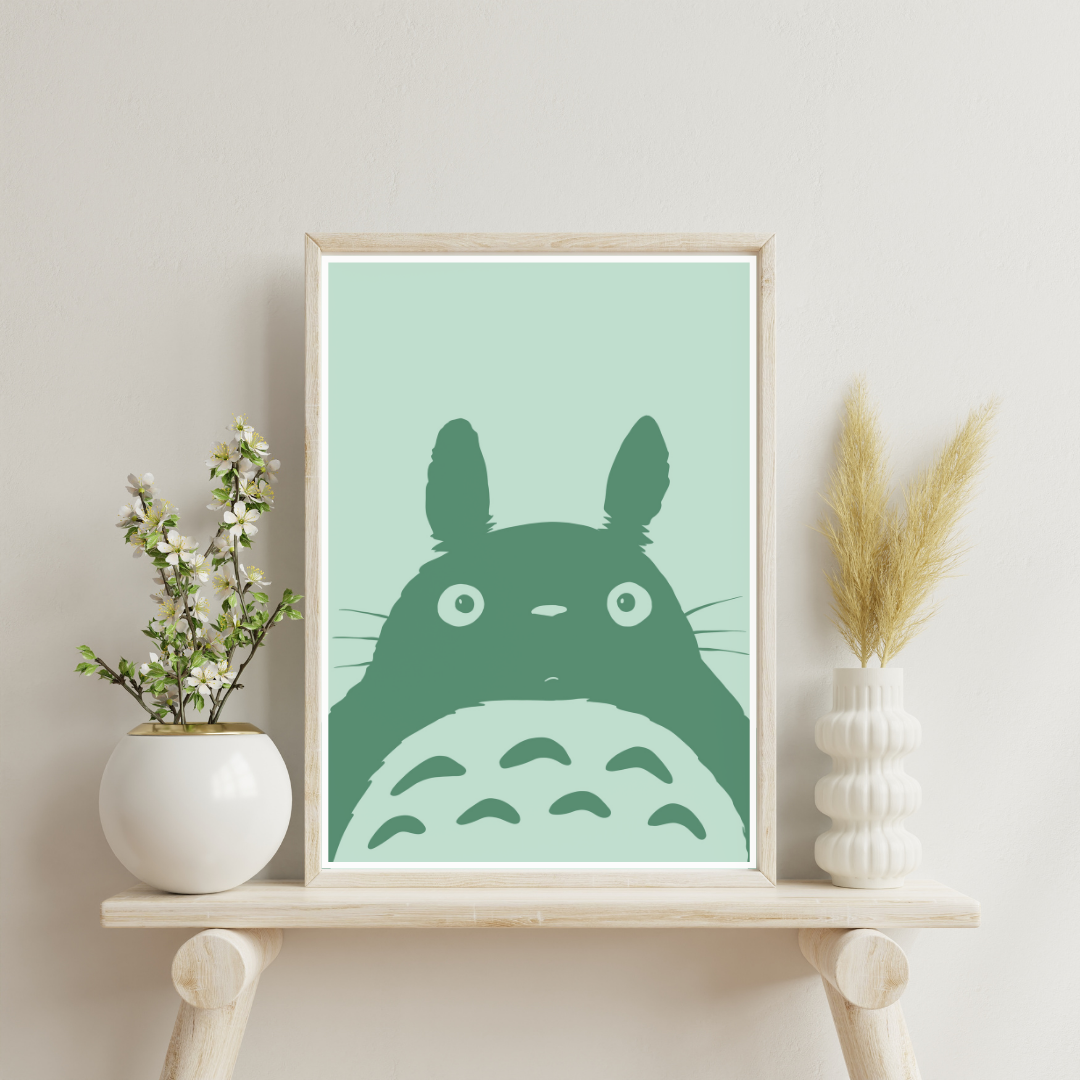 Affiche colorée Totoro