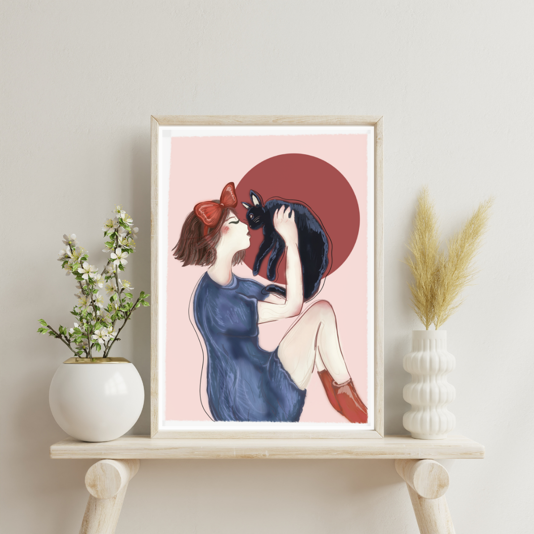 Affiche Kiki et son chat